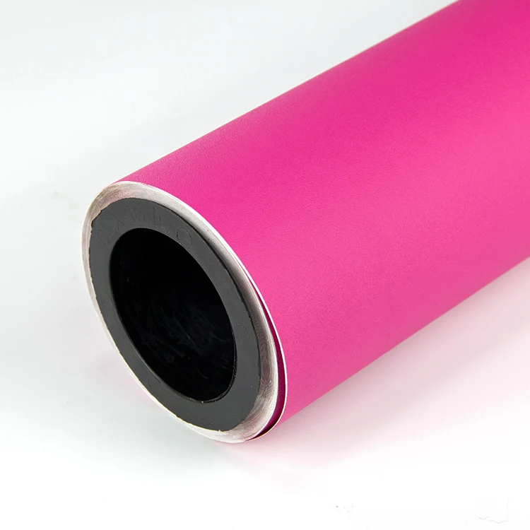 Solid color Furniture decorative laminate solid furniture renovation matte black color high gloss pvc film