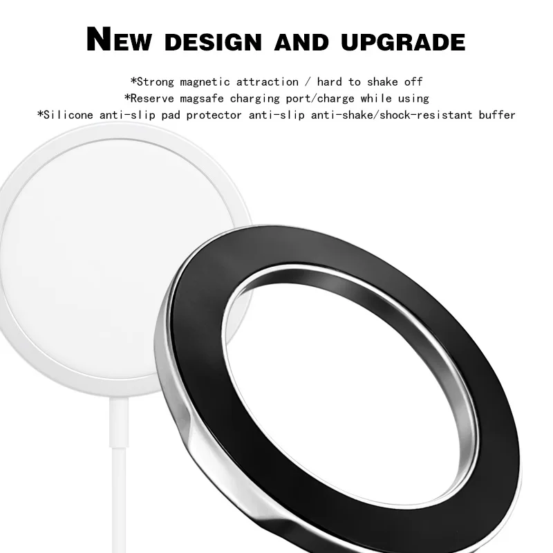 2023 New Design Hot Sale High Quality Universal  Foldable 360 Rotation Adjustable Aluminum Alloy Magnetic Car Phone Holder Stand