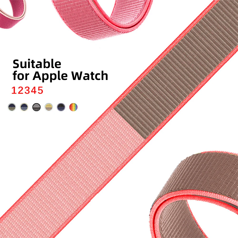  В наличии нейлоновые браслеты для Apple Watch 38/40 мм 42/44 тканый спортивный ремешок iWatch Serie 5 4 3
