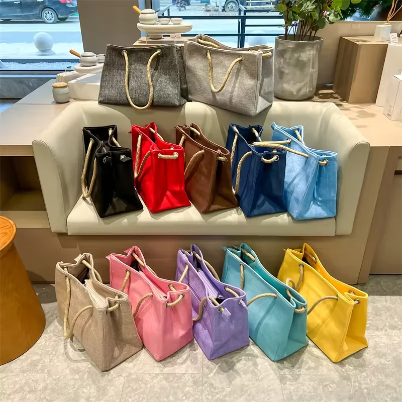 The New Fashion Handbags 2024 Lady Canvas Tote Bags Lady Design Purses For Females