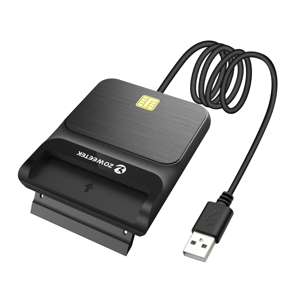 2022 NEW Zoweetek EMV USB2.0 IC ID Smart Card Reader ISO 7816 Credit Smart Card Reader with SDK ZW12026-9