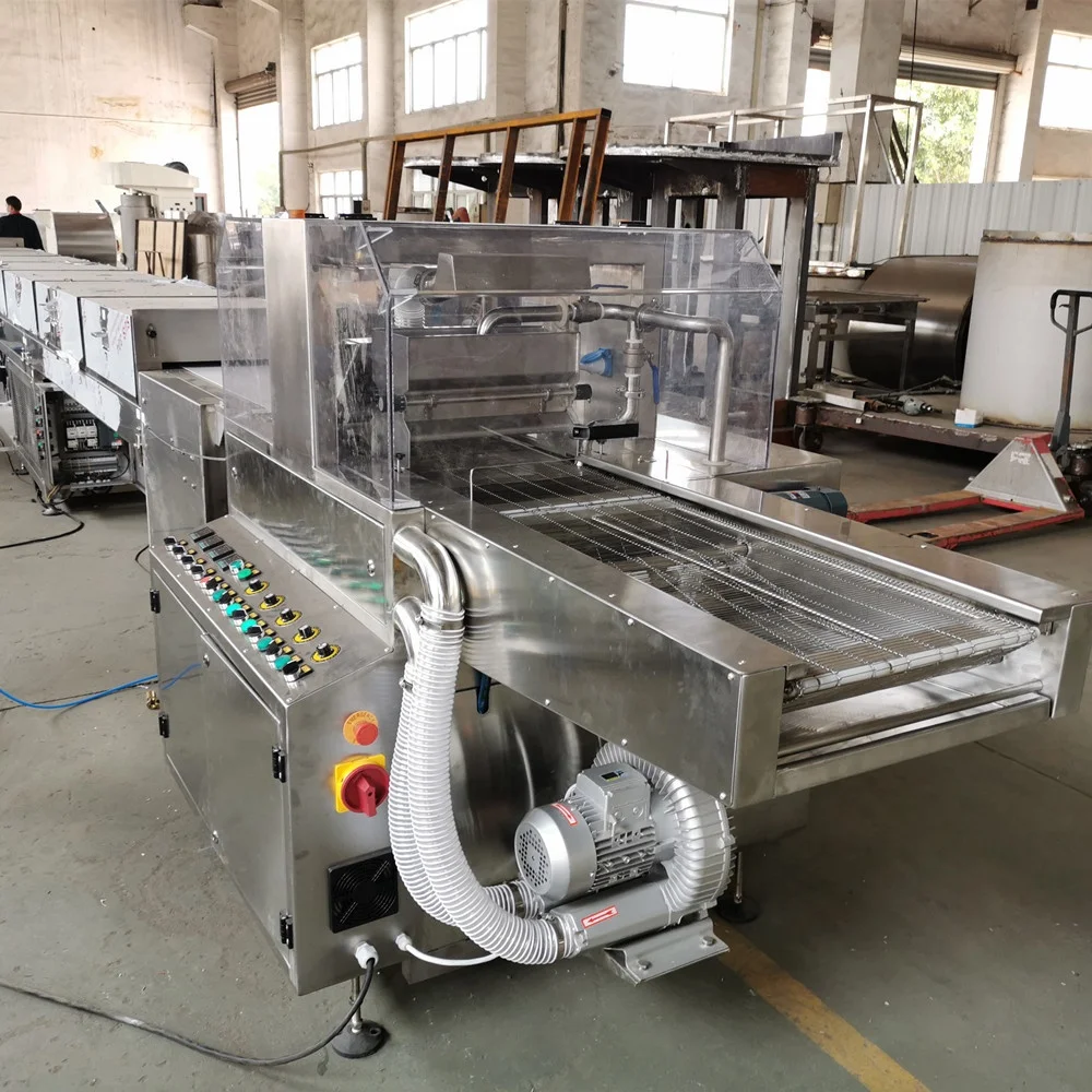 CE600 chocolate enrobing machine chocolate coating production line