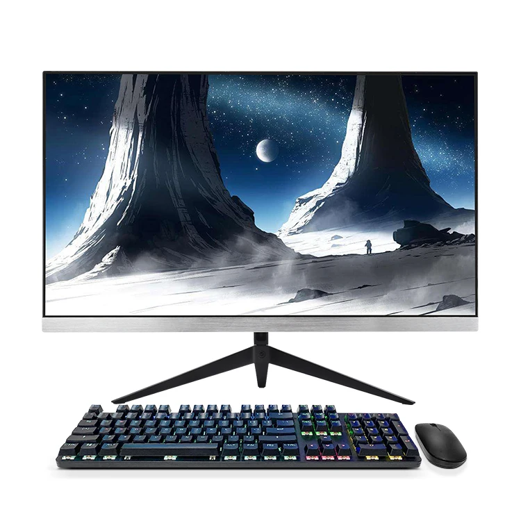 China Manufacturer 23.6 24 inch Pc Mini 8g Ram 256g Ssd i3 i5 i7 i9 CPU Oem Pc All In One All-in-one Pc