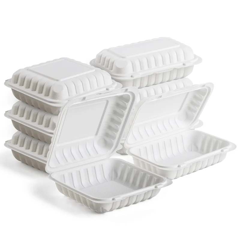 YANGRUI 781 30oz Meal Prep Food Storage Containers Microwave Freezer Safe Disposable Reusable Plastic Lunch Bento Box