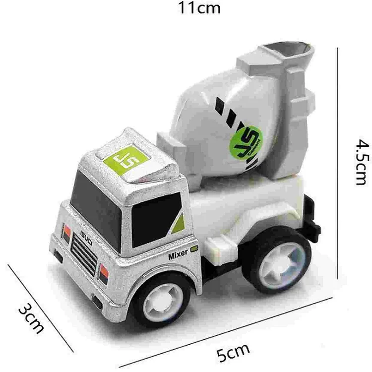 window boxed super cute pull-back function mini die-cast transport vehicle for kids age 3+