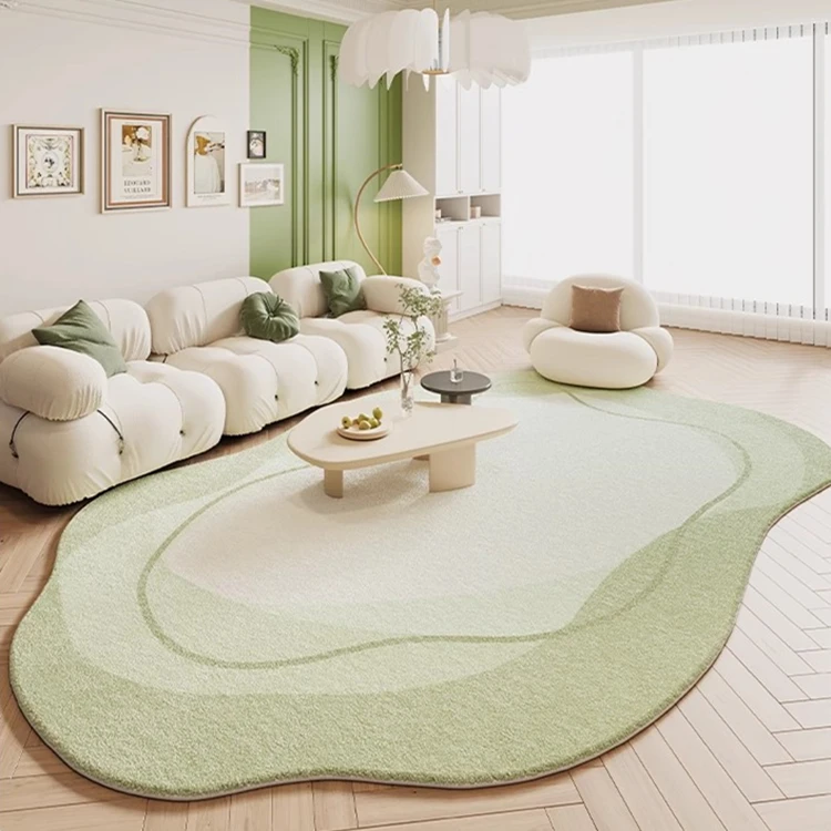 Irregular fluffy area rug  Manufacturer Home Large  Print Floor Carpets And Rugs For Living Room
