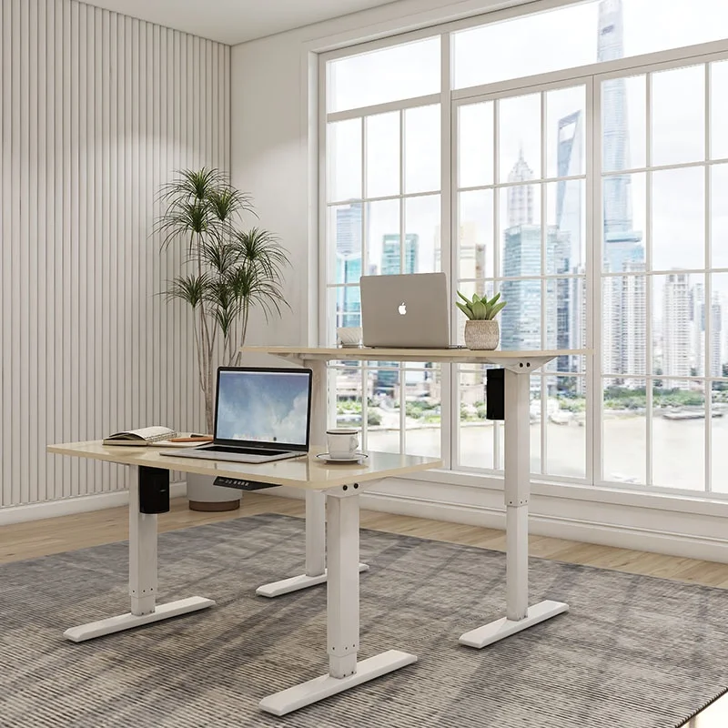 Несобранный эргономичный поднимающийся Электрический стоячий регулируемый стол с панелью управления
