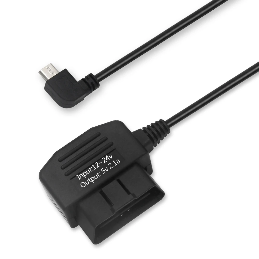 12v 24v до 5v 16pin Obd2 Usb кабель-удлинитель для проводного соединения ноутбука цифровой приборной панели автомобиля