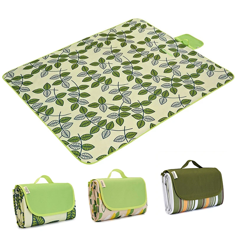 Outdoor Custom Throw Picnic Rug Blanket Extra Large Waterproof Sand Free Portable Tote Foldable Durable Oxford Camping Beach Mat
