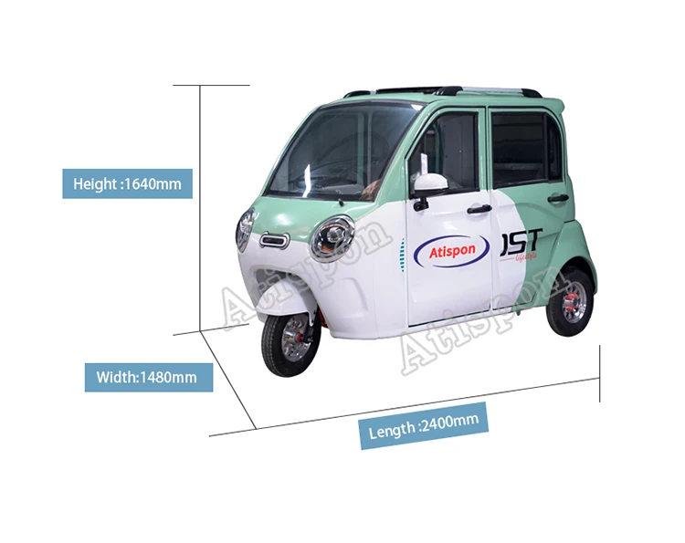 Hot Sale Electric Tricycle Three Seats  Electric Vehicle Three Wheel Auto Rickshaw Of China Manufacturer