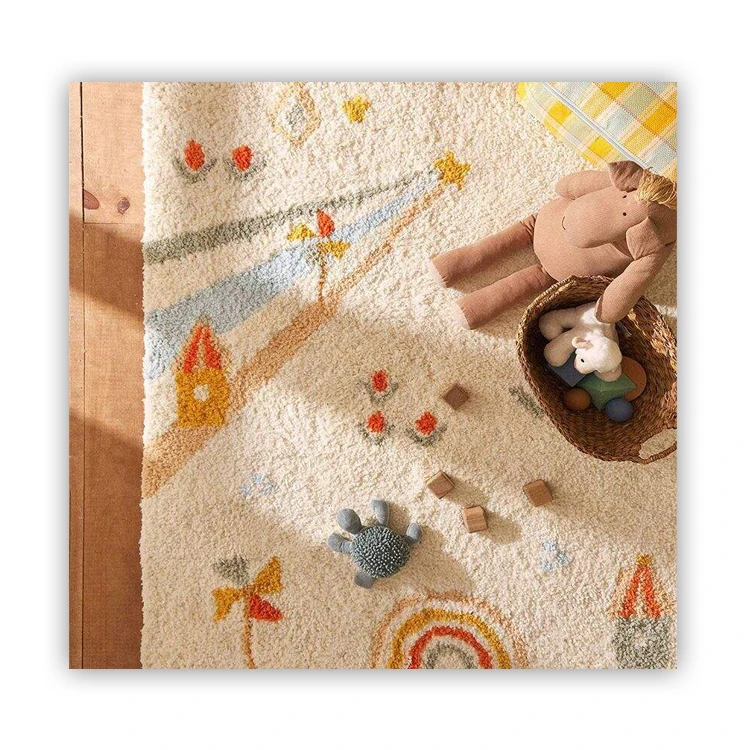 Decoration Bedroom Plush Baby Carpet Cartoon Kids Floor Rugs for Kids Room gifts printed carpet