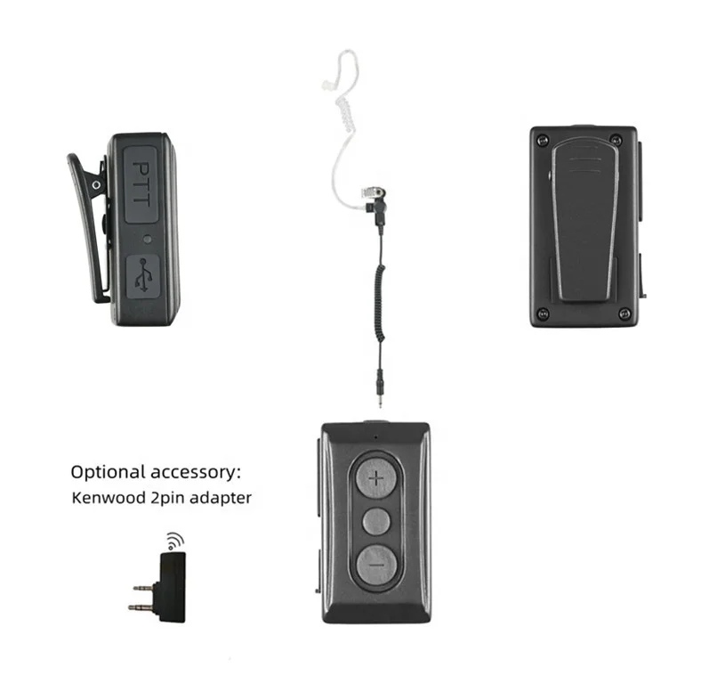 HXKK Two Way Radio Earpiece Compact Portable Wireless Microphone With PTT BT headset For Smartphone And Walkie Talkie