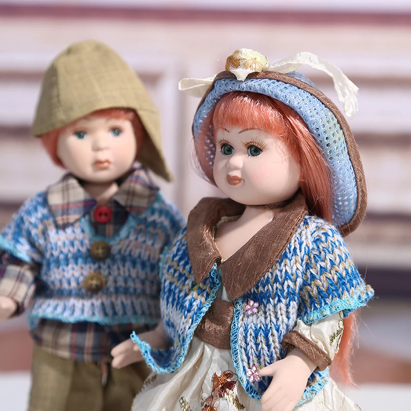 High Quality Creative Art Dolls Home Tabletop Decoration Clothes Lifelike Doll Toy for Girl