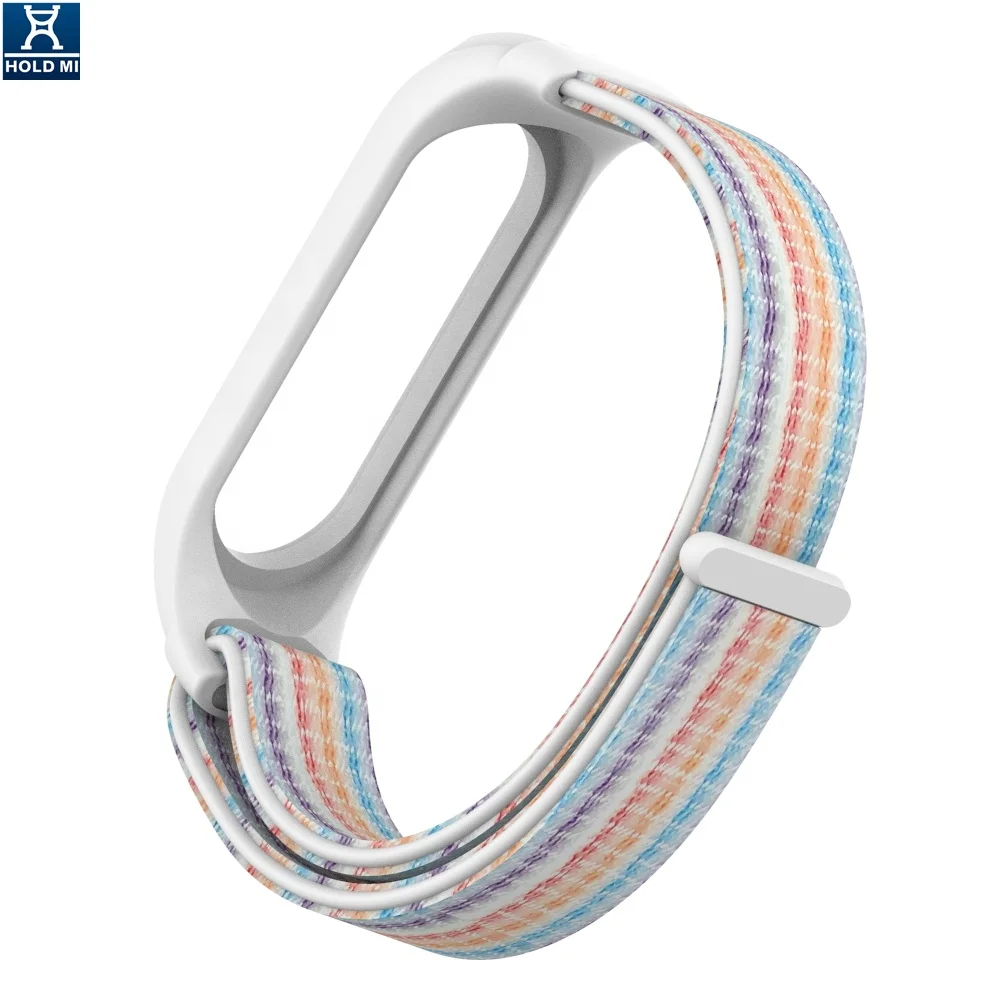 ODM Holdmi 4311 Series Seven Color Nylon Watch Bracelet Band Case Soft TPU for Mi Band 4 and 3 Luxury