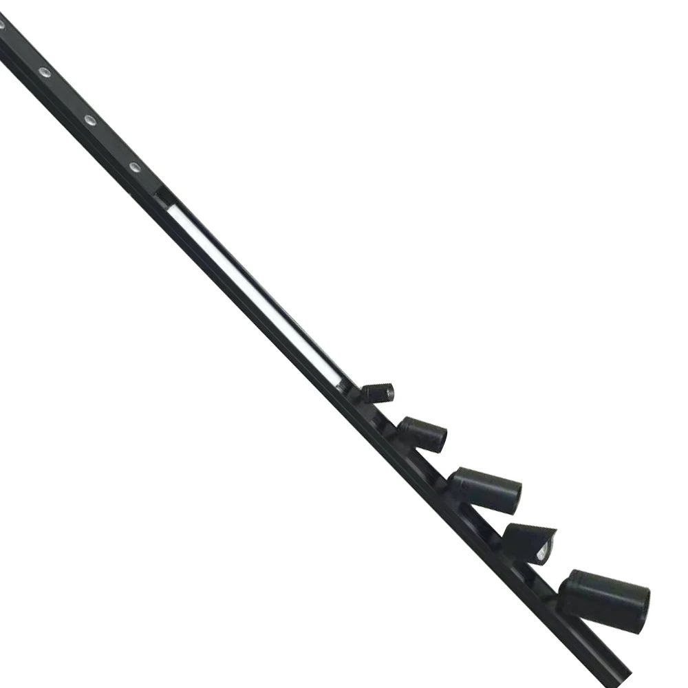 LED Museum lighting 24V Linear Spotlight Magnetic Track Light System Zooomable Mini Cabinet Track Light