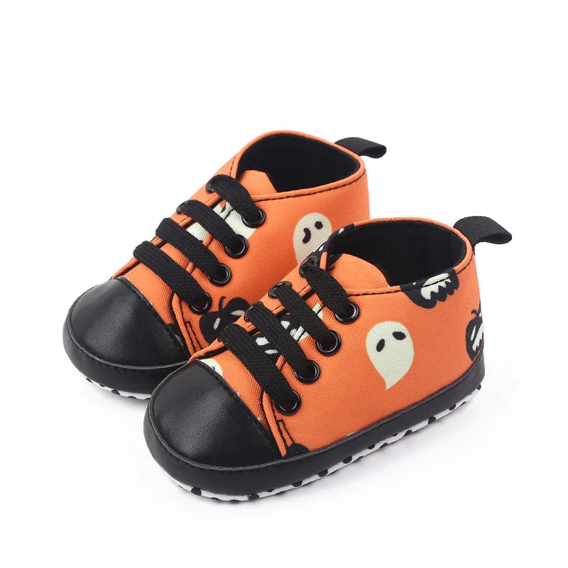 New baby shoes color cartoon baby canvas shoes soft soled walking shoes