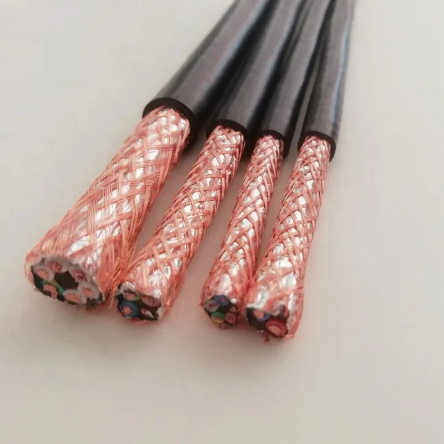 5C 0.5mm Signal Control Cable Wire PVC Insulated 300V RVVP 5 Core Shielded Flexible Cables