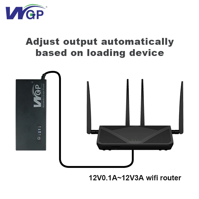 WGP Portable uninterrupted power supply online WIFI router  12V 1A 2A 3A smart mini ups for CCTV no break ups