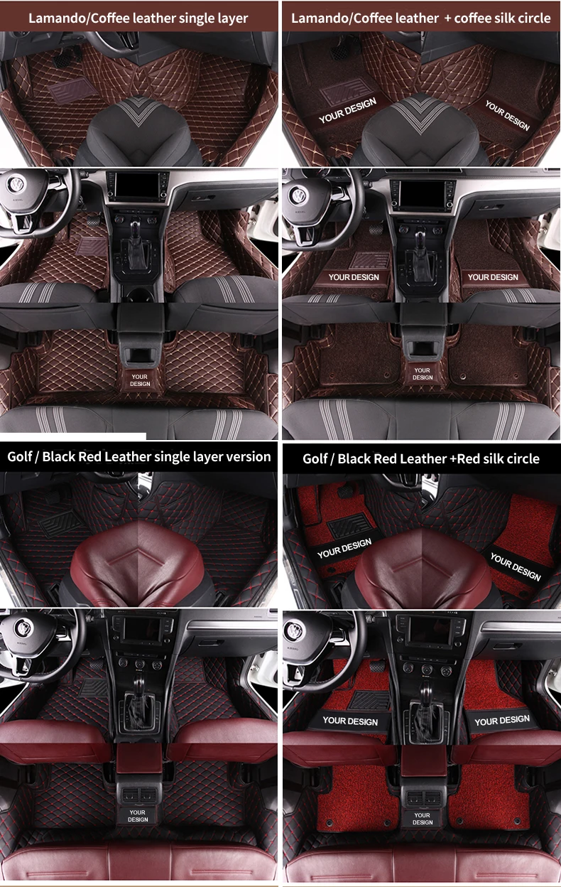 factory price Left hand drive 5D custom-built car floor mats for Audi A8