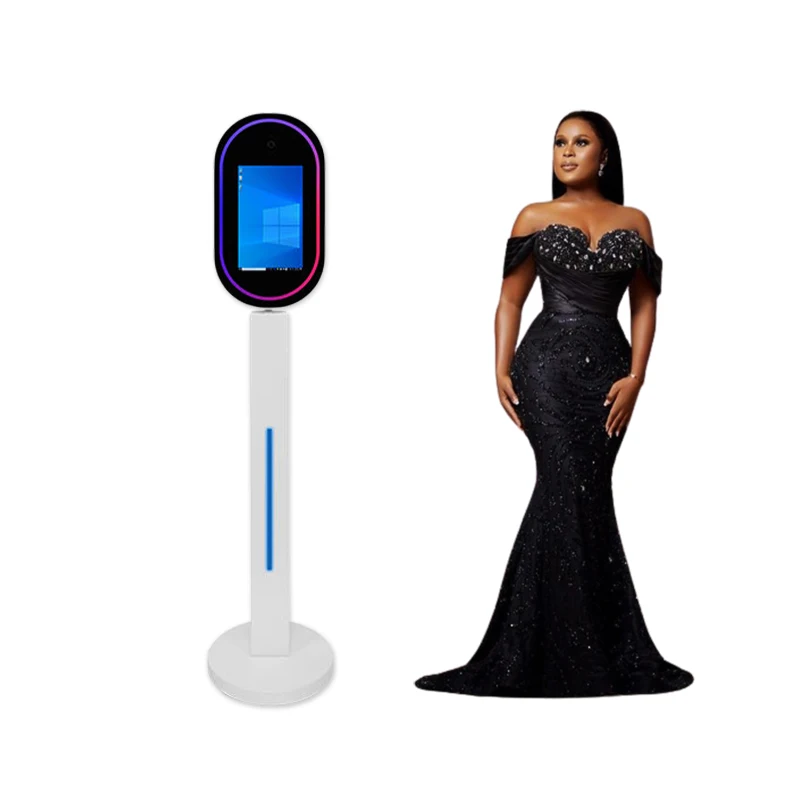 13.3inch Touch Screen DSLR Photobooth with camera  printer Selfie Portable Photo Booth   for party and wedding