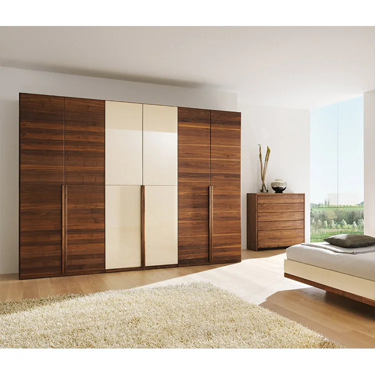Foshan high-end custom colsets wooden bedroom wardrobe simple style wardrobe in order to store clothes
