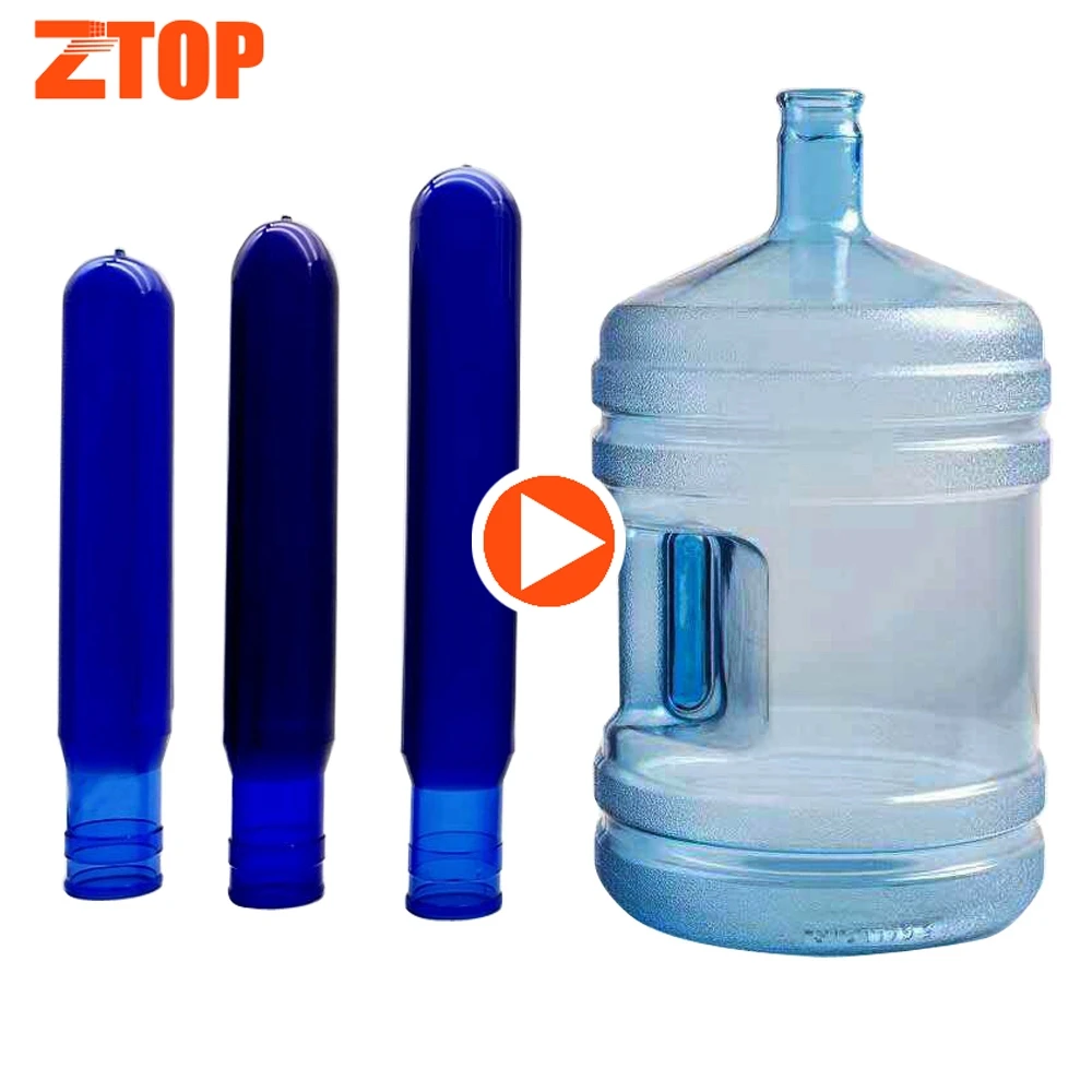 100% New Raw Material 20 Litre 700 Gr 750 Grams Plastic 5 Gallon PC PET Preform Tube With 55mm