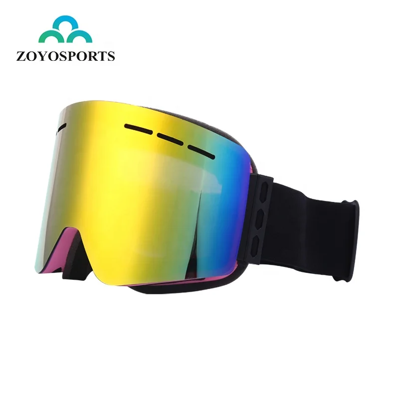 Новинка 2020, противотуманные противоскользящие магнитные лыжные очки ZOYOSPORTS OEM с ремешком и защитой от царапин UV400, сменная повязка на голову, зимние очки