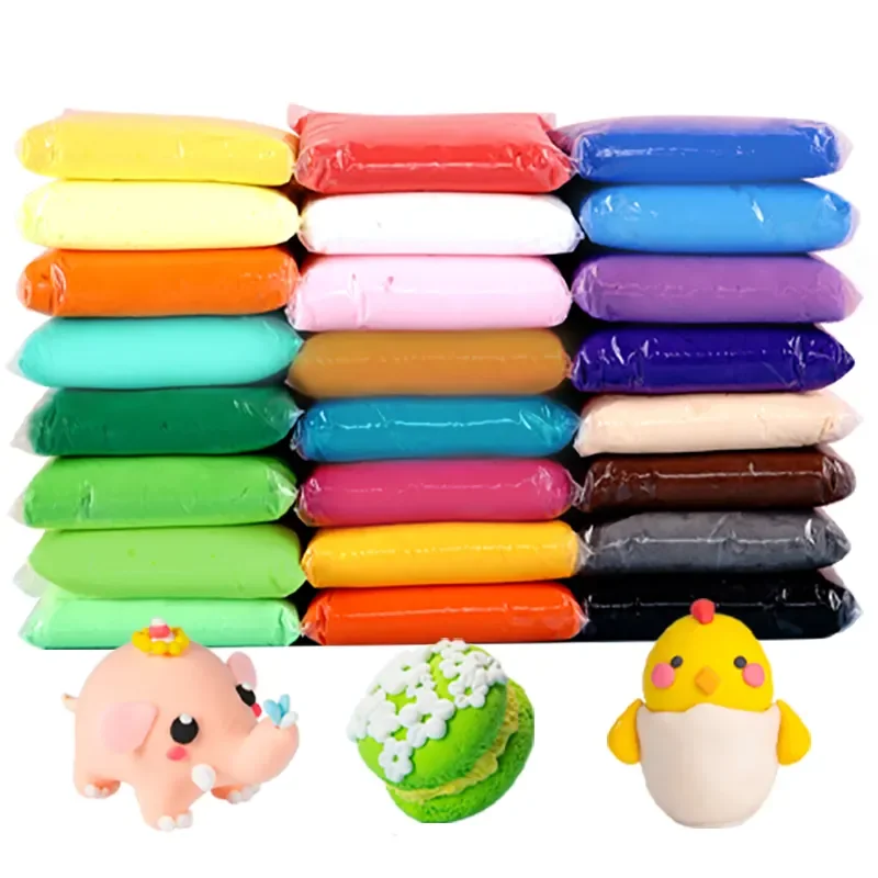 Оптовая продажа Набор для игры в тесто ручной работы Новая игрушка слайм мягкая поделок 36 цветов супер легкая глина