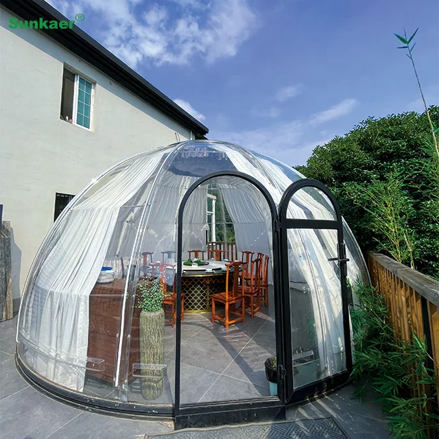 Good Price Waterproof Hotel Resort Glamping Tent Dome House eco friendly dome houses modern geodesic dome Oval House