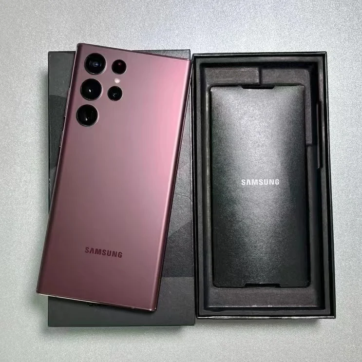 hot selling dropshipping used phone alomst new galaxy S22 ultra s 22 6.8 inch android 11 smart mobile cell phone  original