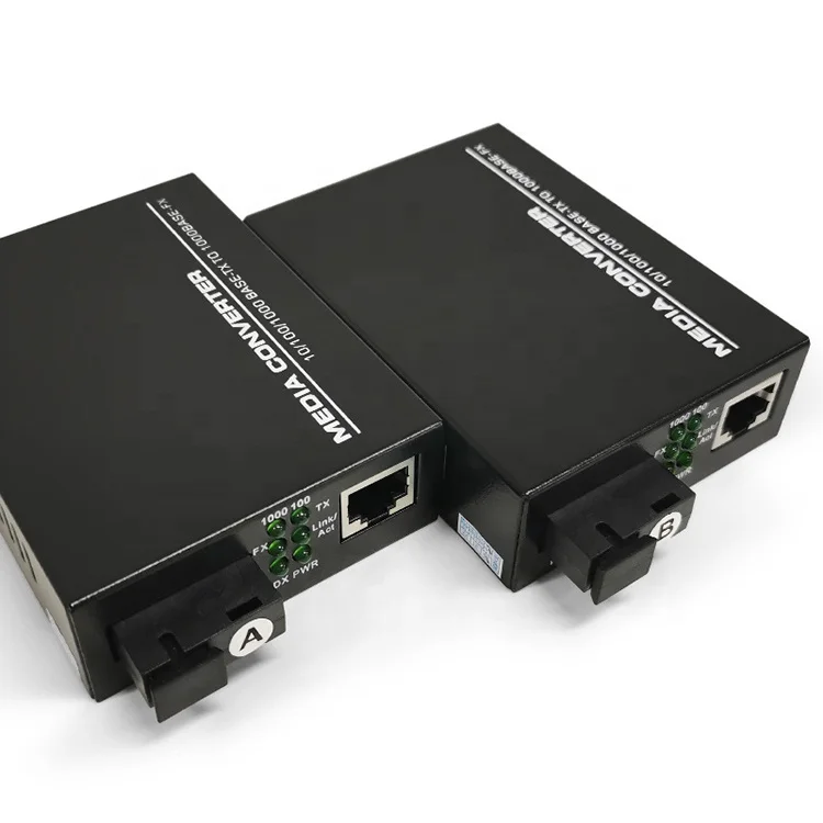 Tonglianguang sc media converters 1000 Mbps 3km single fiber single mode optical transceiver