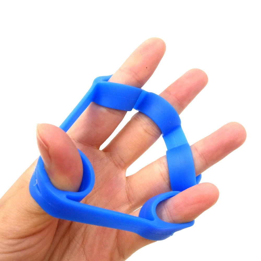 Silicone Hand Gripper Finger Expander Wrist Strength Trainer and Fitness Resistance Bands 3 in 1 set for Arm Exercise