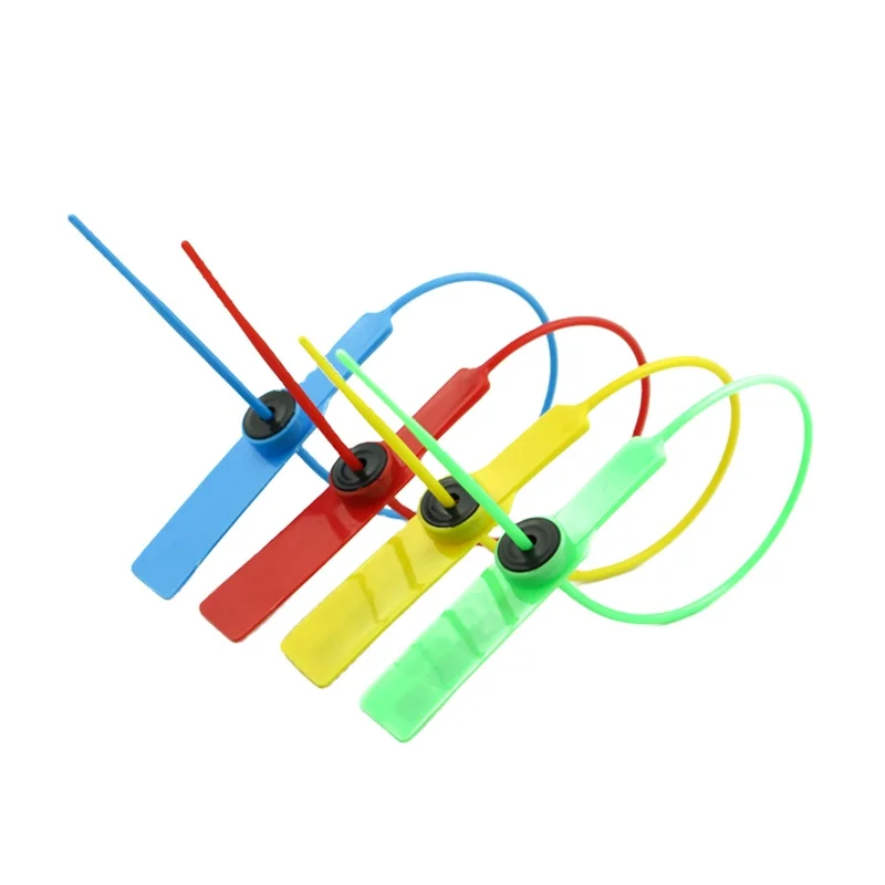 AG-028 Postal Plastic Seal Tag Transport Indicative Serial Number Adjustable Seals With Metal Insert