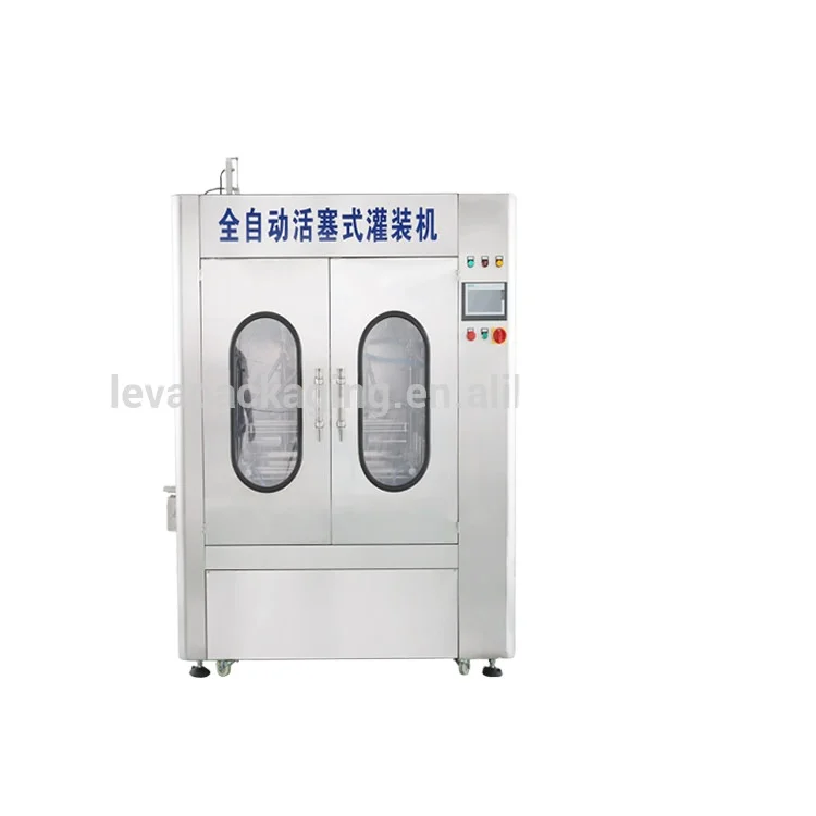 Ketchup garlic sauce jam paste hot filling machine high accuracy viscous filling line packing machine/piston type filler