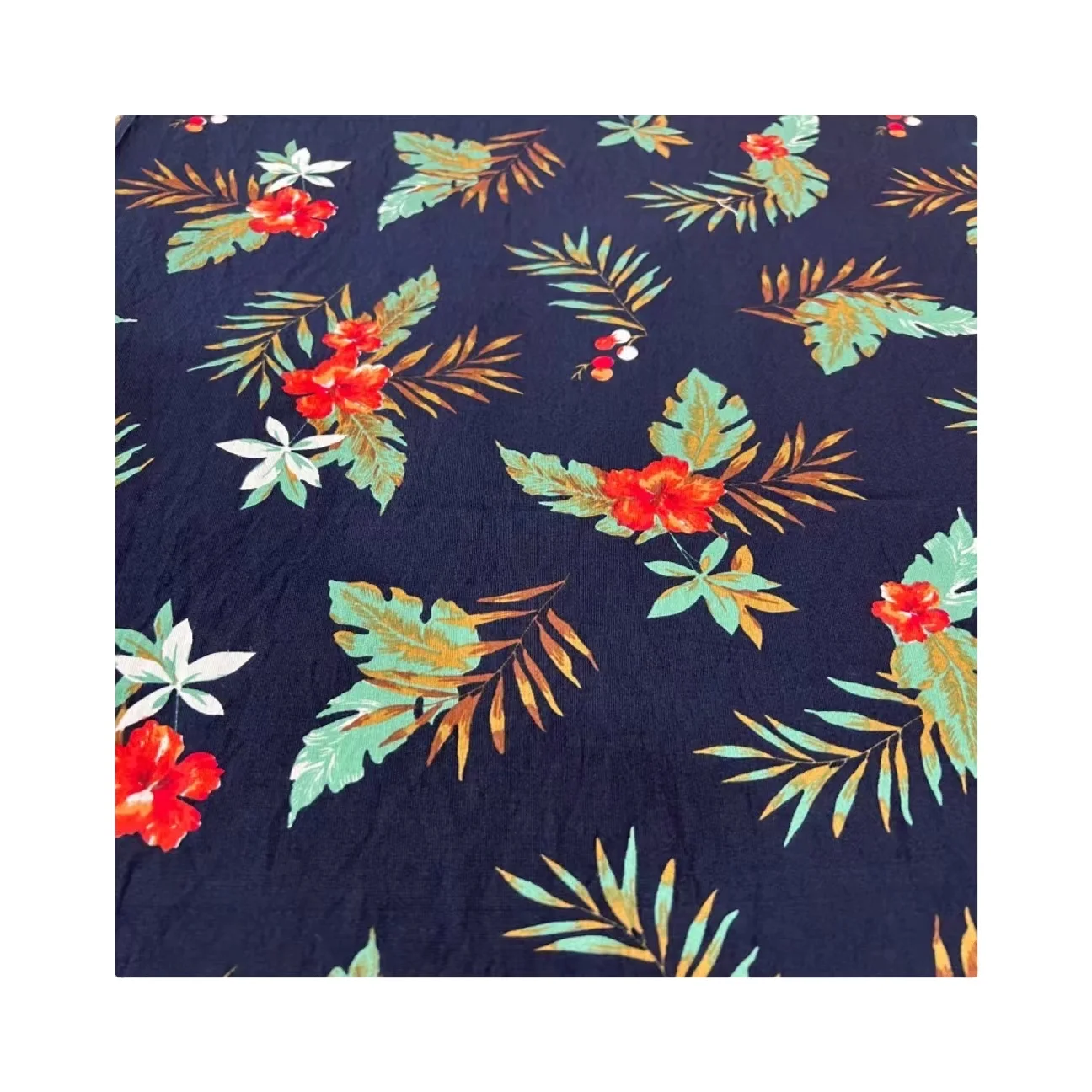 Rayon  Nylon  printed  Nylon Rayon Woven silk rayon velvet digital printing burnout fabric for dress Ready to Ship