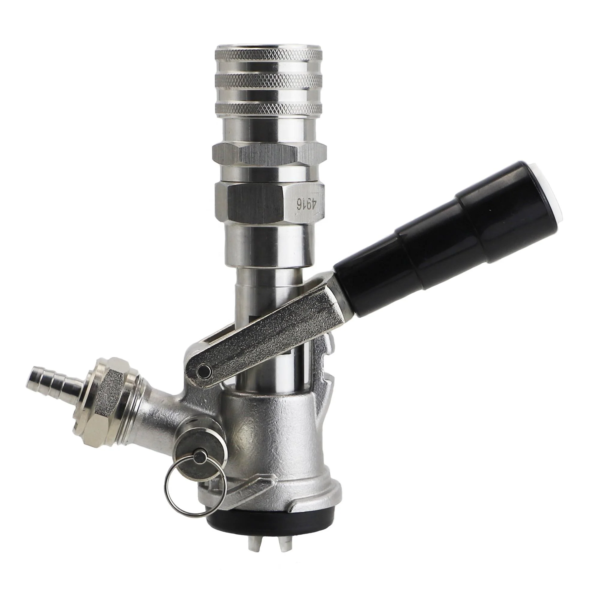 Homebrew Accessories Brass Nickel Plated S System Keg Tap Faucet Coupler With Pressure Relief