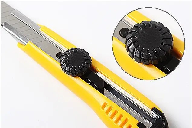 
Art box package open craft tool paper student office stationery snap-off blade cutter knife in blister card packing craft knife 