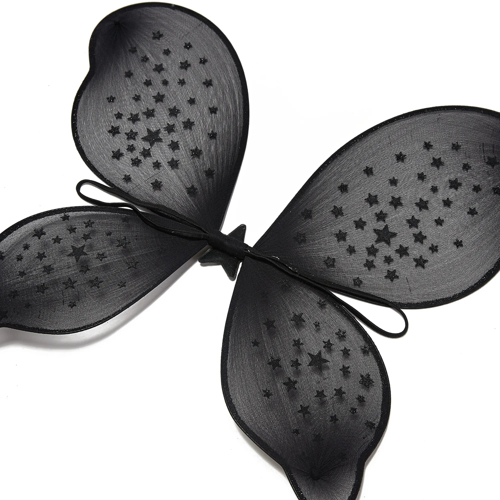 
Newest High Quality black star butterfly super wings set(star wand) 