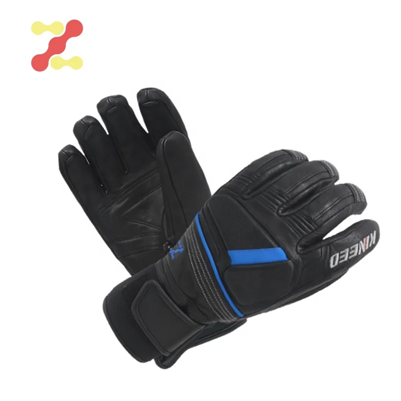 Customized waterproof breathable winter fashion leather motorcycle glove