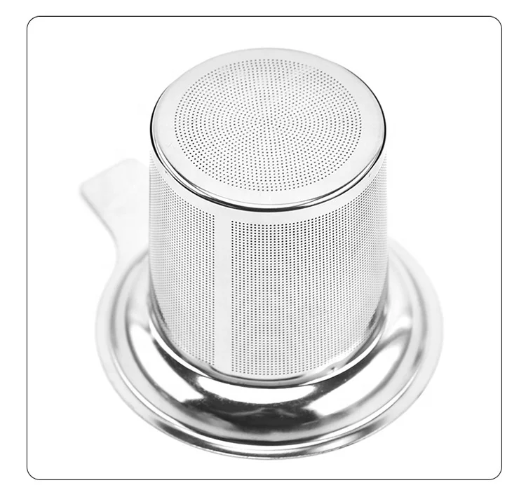 304 Stainless Steel single Handle Loose Leaf Tea Strainer Filter Print logo for put Tea leaves Mugs Cup Tea Infuser