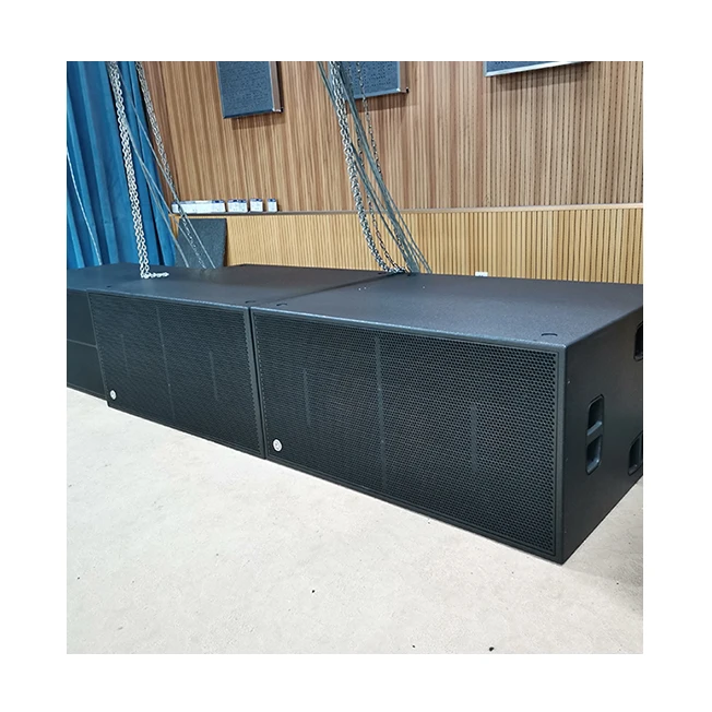 Baona audio  dual 18 inch subwoofer box new design line array speaker with outdoor speakers professional