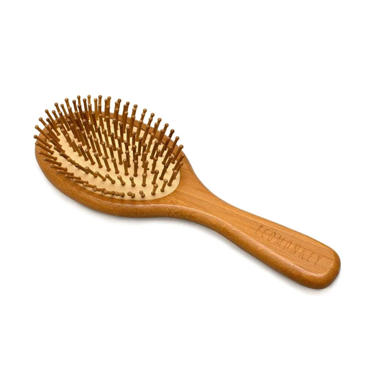 100% Natural Eco Friendly Organic Beechwood Bamboo Wood Bristle Scalp Massage Paddle Hair Brush Wood