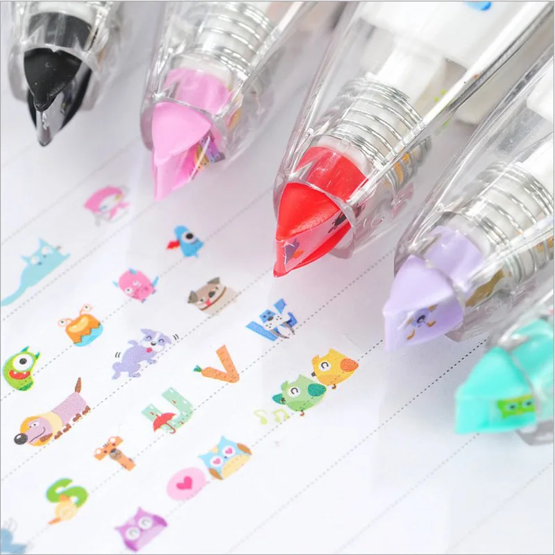  Креативная декоративная Корректирующая лента kawaii 4 м разного дизайна