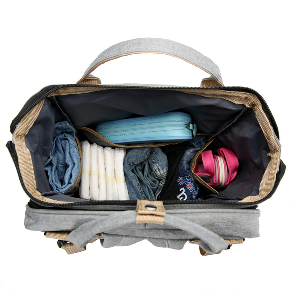 Водонепроницаемая складная сумка для детских подгузников, рюкзак для кровати, сумки для мам, дорожные сумки для подгузников, рюкзак