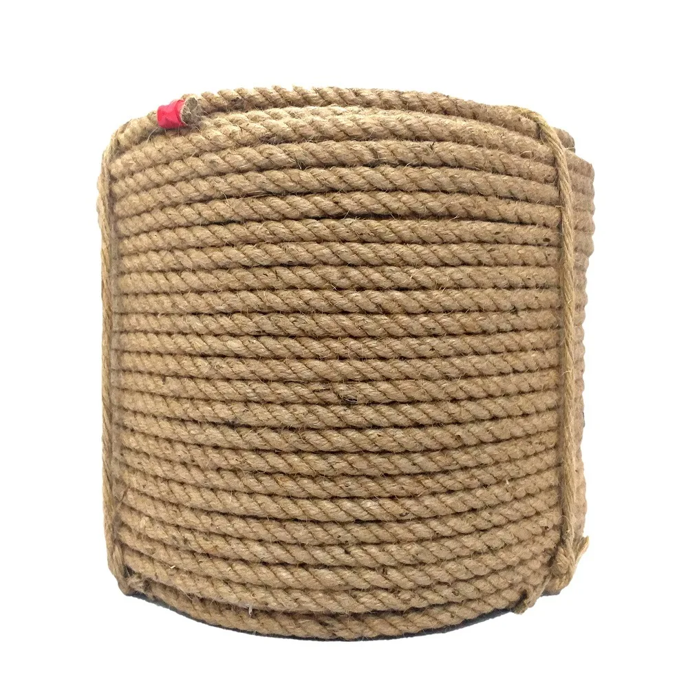Wholesale Custom Eco-Friendly 100% Natural and Biodegrade 3 Strand Jute Rope Manufacturer from Bangladesh