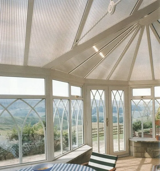 twin wall polycarbonate PC frosted  panels for wall and roofing