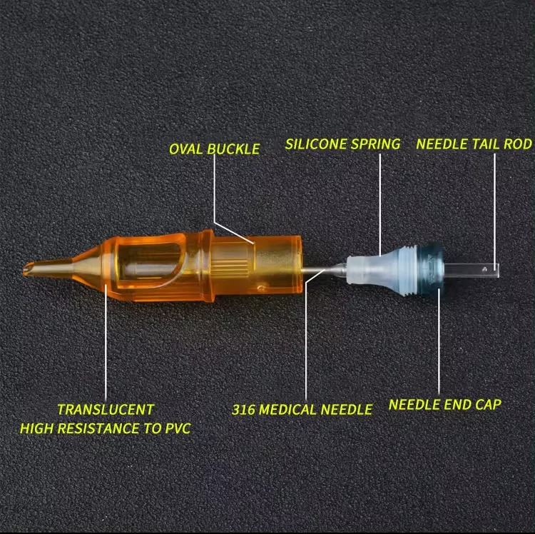 Yellow Dragonfly Traditional universal tattoo cartridge needle microblading tattoo needle permanent makeup cartridge needle