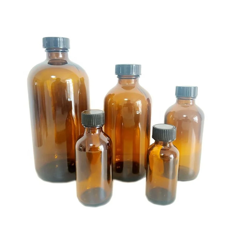 
50ml 100ml 250ml 500ml brown small mouth bottle glass Boston bottle chemical sample bottle 
