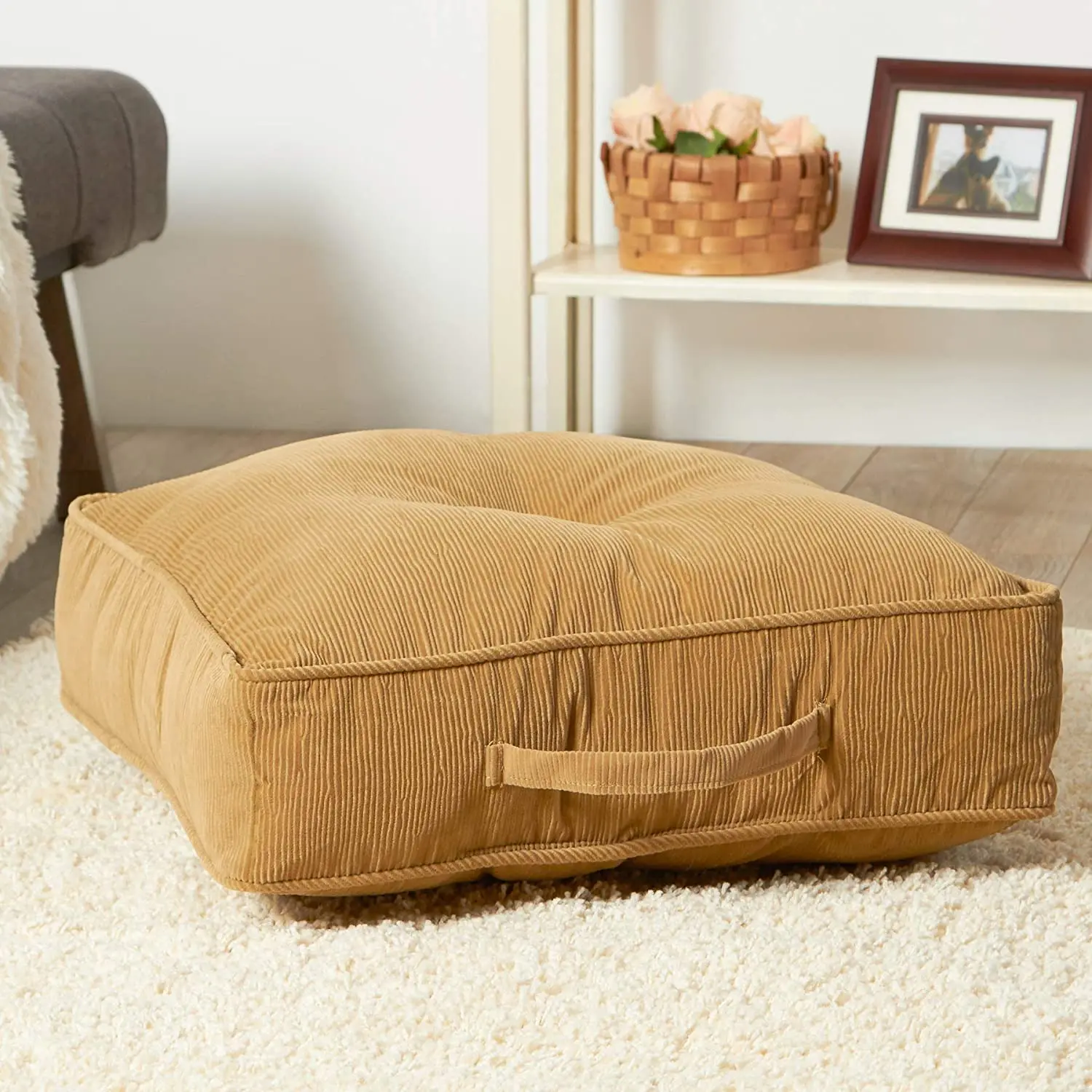 Hot Sale Square Large square floor pillows cushion floor pouffes sitting pillow
