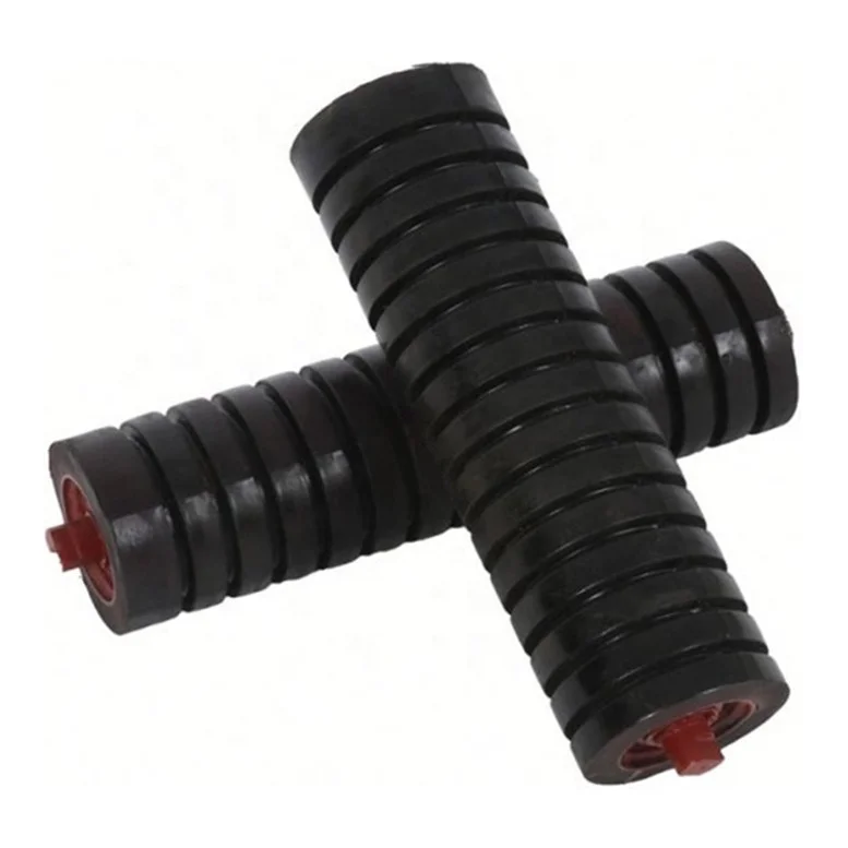 152mm Dia anti  corrosion rubber disc conveyor impact roller